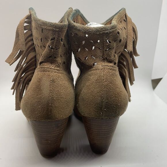 Jessica Simpson women’s size 6 tan suede booties with fringe - Picture 4 of 11